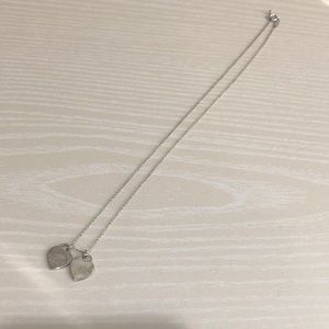 Tiffany Mini Double Heart Tag Pendant